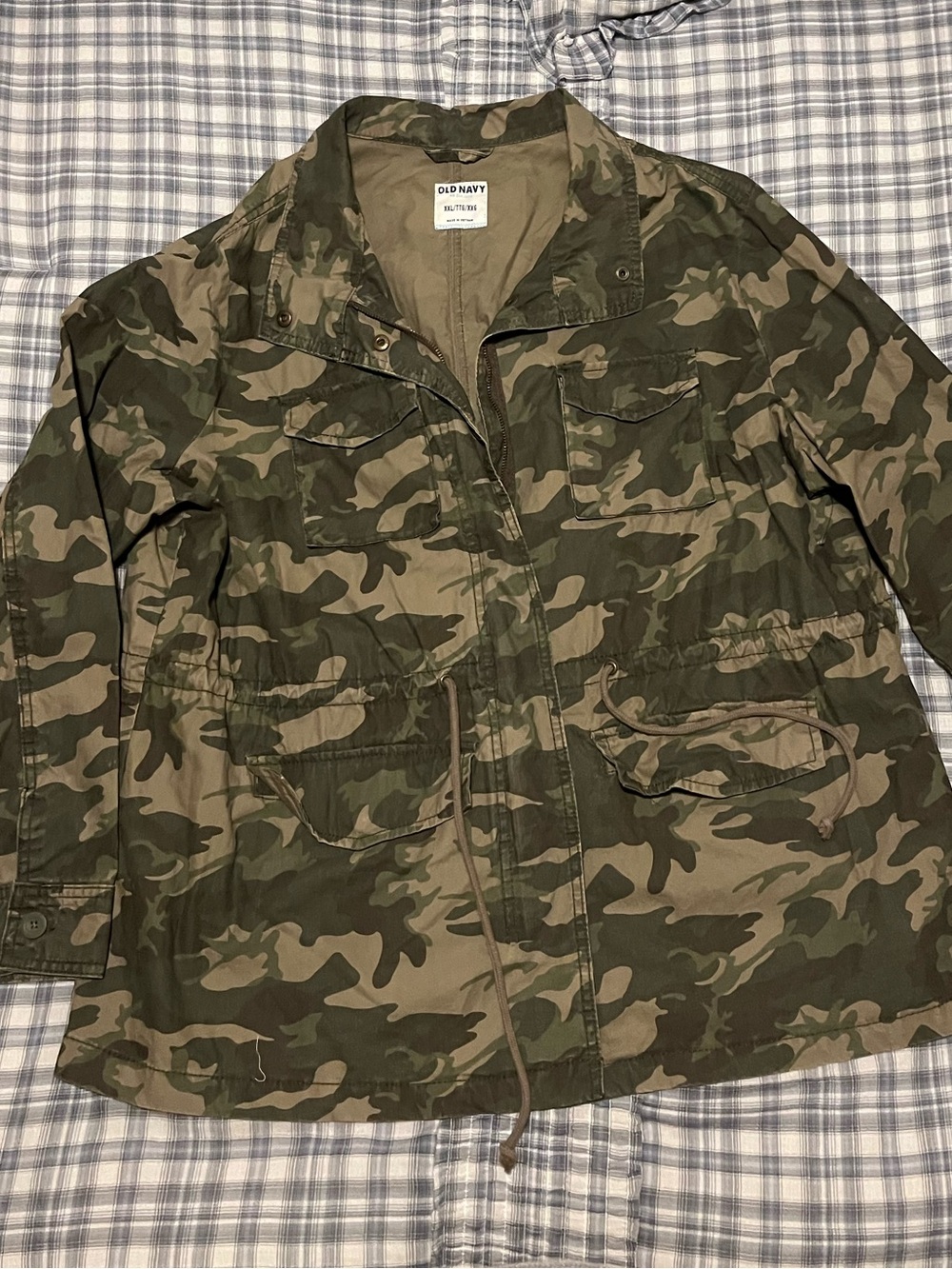 Old Navy Camo Utility Jacket in Olive and Tan (camo)